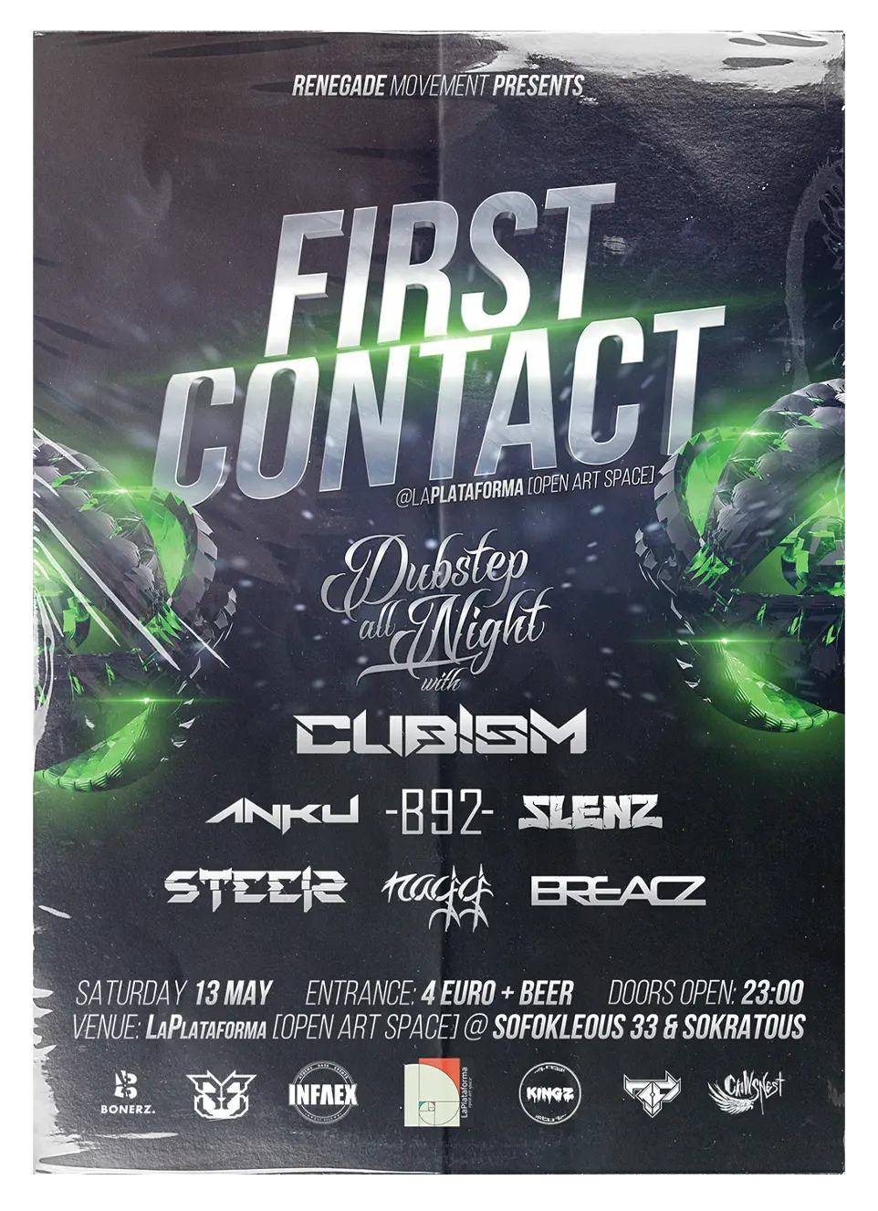 Krash1One Poster * First Contact - Cubism / Anku / B92 / Slenz / Steelz / Nagg / Breacz