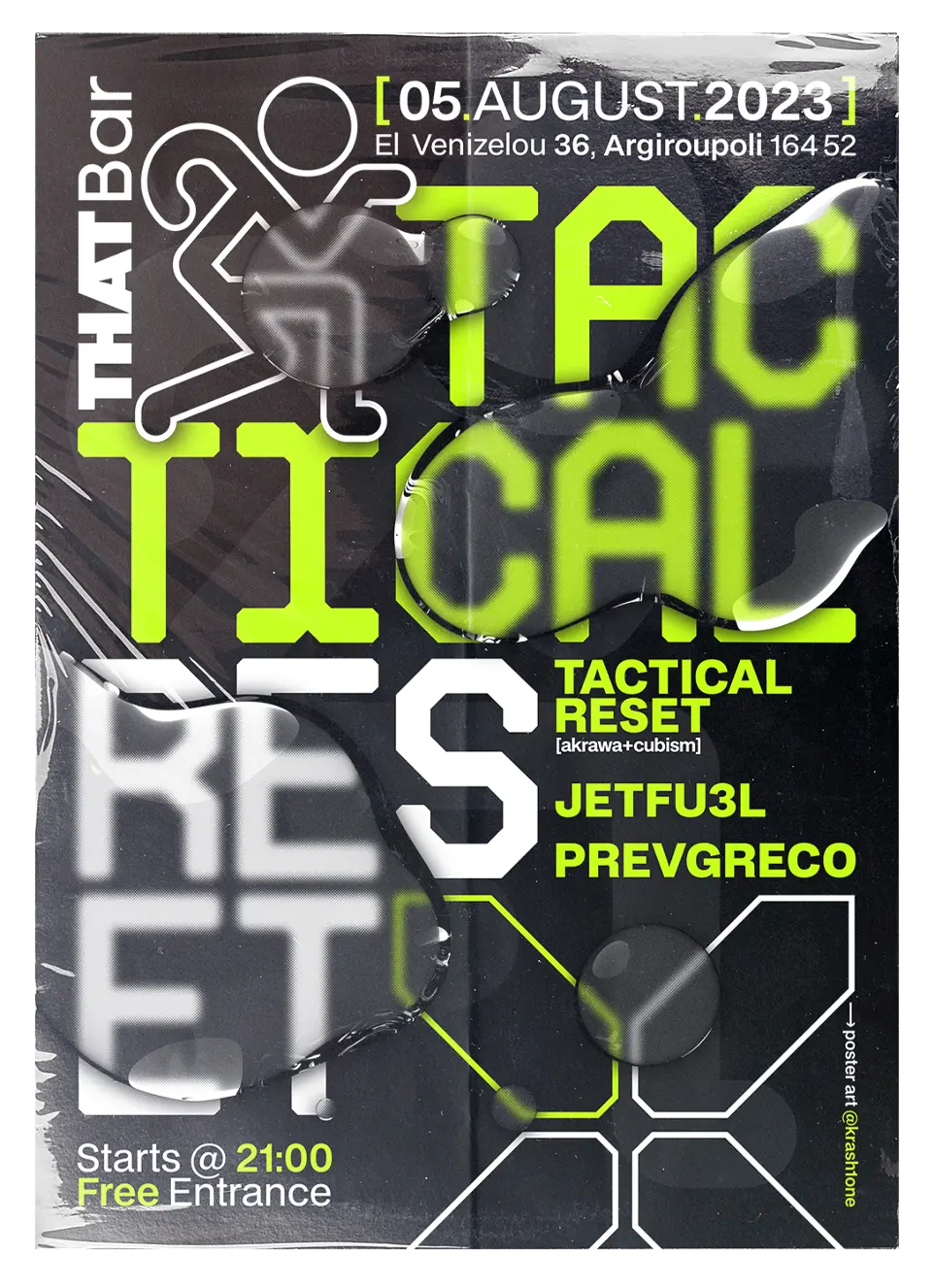 Krash1One Poster * Tactical Reset - Cubism ft. Akrawa / Jetfu3l / Prevgreco