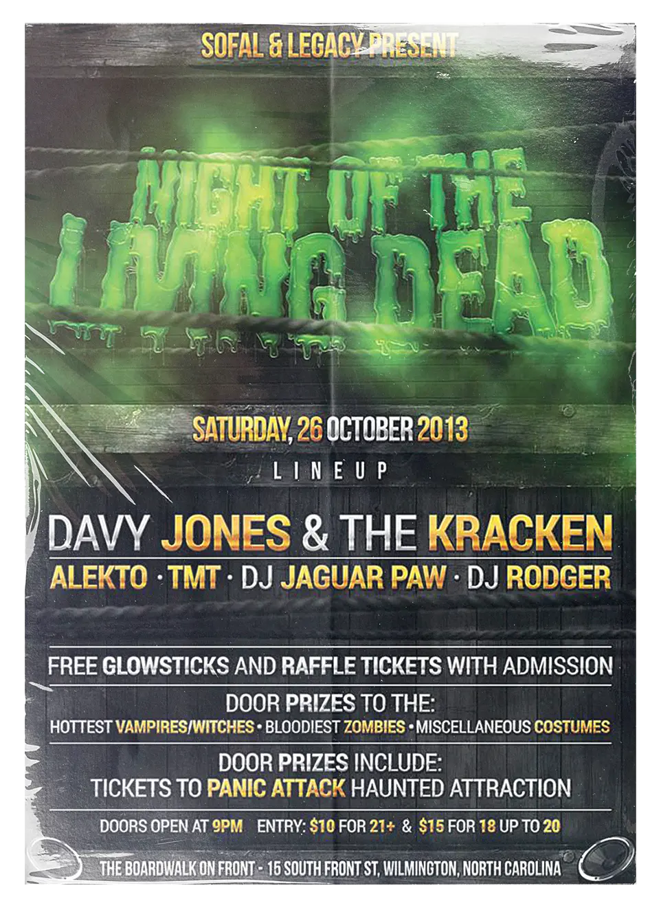 Krash1One Poster * Night Of The Living Dead - Davy Jones & The Kracken / Alekto / TMT / DJ Jaguar Paw / Dj Rodger