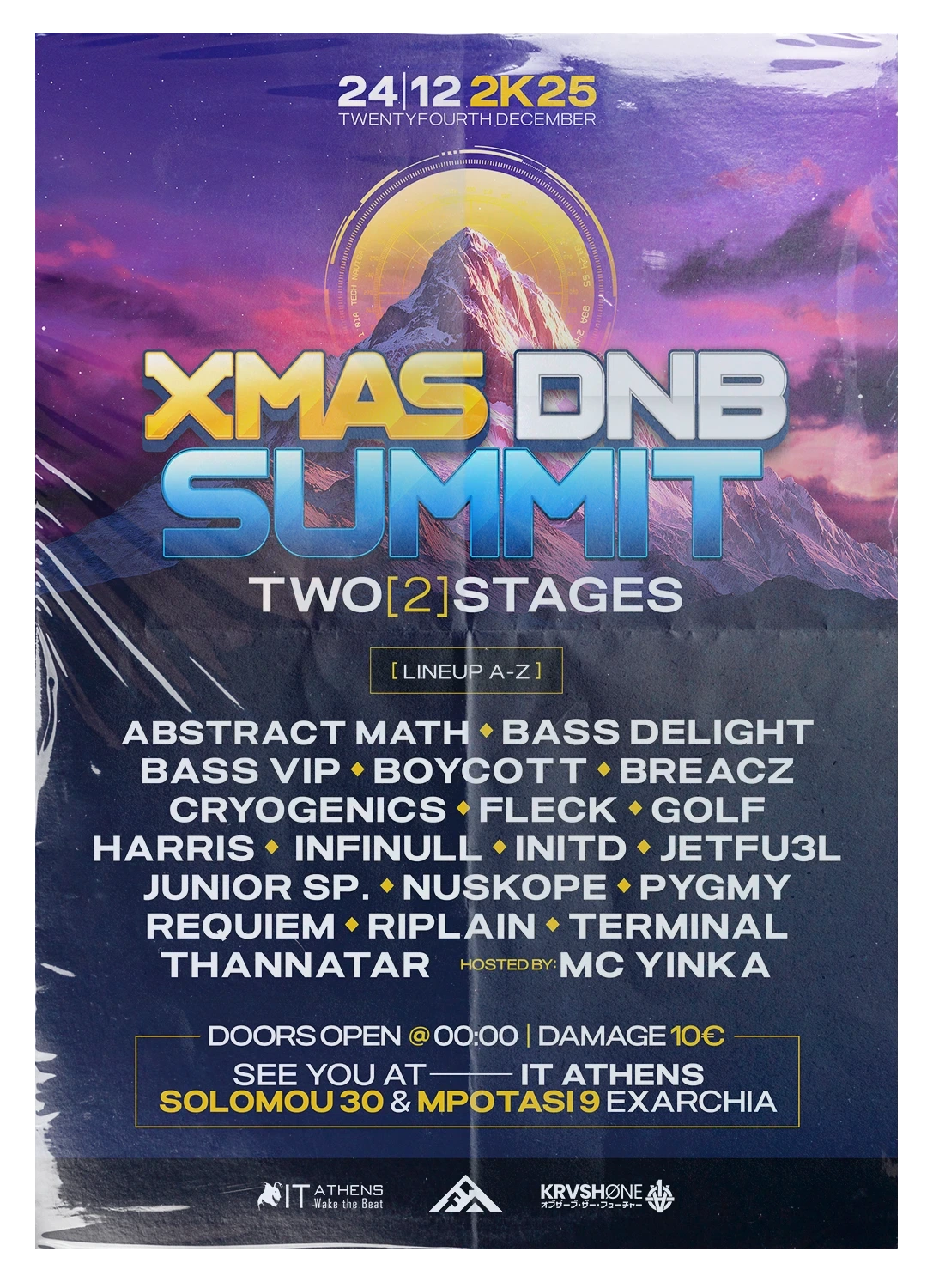 Krash1One Poster * XMAS DNB Summit 2025